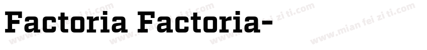Factoria Factoria字体转换